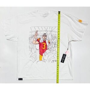 Active Legends Carson Palmer Mens Graphic Tee USC Trojans Football Art White New